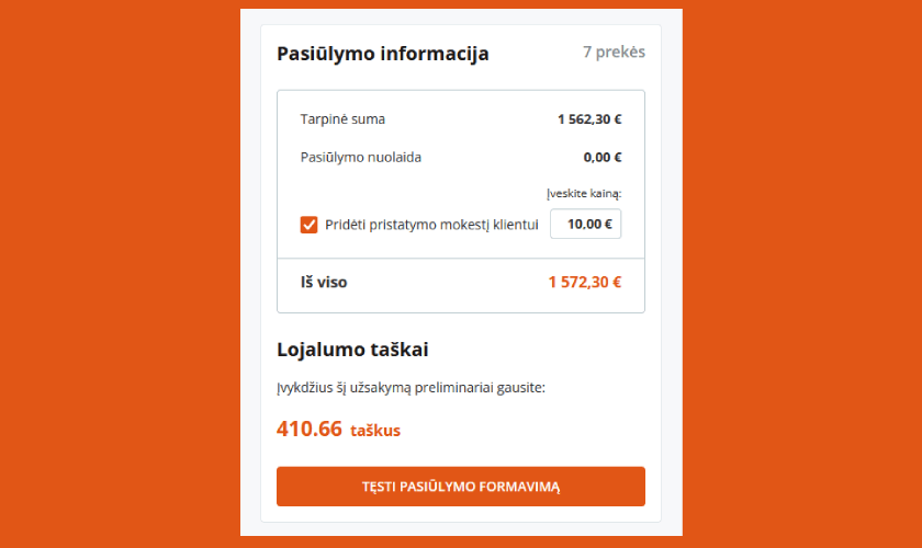 Instrukcija: kaip sukurti pasiūlymą klientui