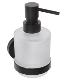 Pakabinamas muilo dozatorius Bemeta Dark, 200 ml