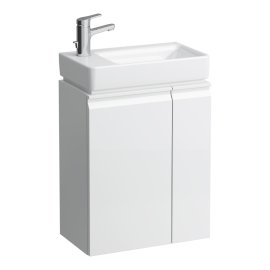 Spintelė praustuvui Laufen PRO S 470x275x605 mm, durų lankstai kairėje, lentynos dešinėje, tinka praustuvui 815955