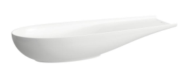 Praustuvas-dubuo Laufen ILBAGNOALESSI 1000x380x170 mm, be perlajos, be angos maišytuvui, su Laufen Clean Coat  (LCC) danga