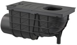 Lietaus surinkimo trapas Alcadrain AGV3, 300x155/110, horizontalus, juodas