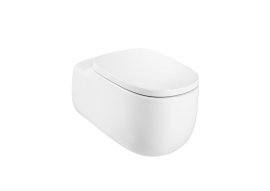 Pakabinamas unitazas ROCA Beyond, be vandens paskirstymo apvado (Rimless)