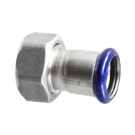 Sujungimas su veržle presuojamas nerūdinačio plieno vidinis sriegis 18x3/4" (AISI316)