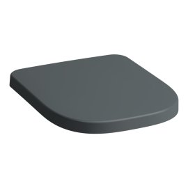 Unitazo sėdynė su dangčiu Laufen MEDA, su lėto nusileidimo sistema, spalva - Graphite matinė