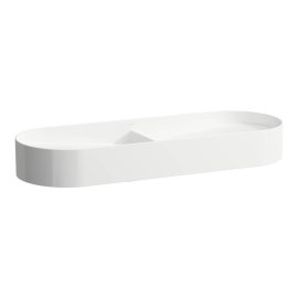 Praustuvas-dubuo Laufen SONAR, 1000x370x130 mm, dvigubas, be vietos maišytuvo tvirtinimui, be perlajos, spalva - balta LCC (LAUFEN Clean Coat)