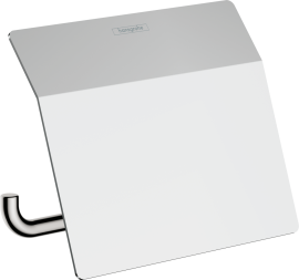 Tualetinio popieriaus laikiklis Hansgrohe AddStoris su dangteliu, chromo spalva