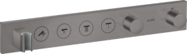 Potinkinio termostatinio modulio dekoratyvinė dalis AXOR ShowerSolutions 600/90, 4 funkcijų, šlifuoto juodo chromo spalvos (Brushed Black Chrome)