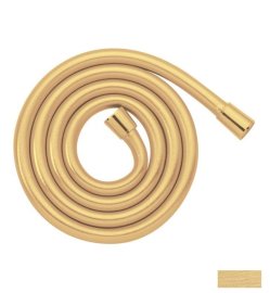 Dušo žarna AXOR ShowerSolutions, 1,6 m, metalo efektas, kūginės jungtys, šlifuoto aukso spalvos (Brushed Gold Optic)