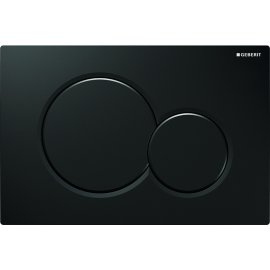 Vandens nuleidimo mygtukas Geberit Sigma01 Round, juodas