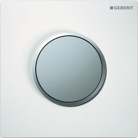 Pneumatinis pisuaro vandens nuleidimo mygtukas Geberit Tipe 10, baltas/chromas