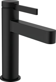Praustuvo maišytuvas HANSGROHE Finoris 110, su "push-open" dugno vožtuvu, spalva - juoda matinė (matt black)