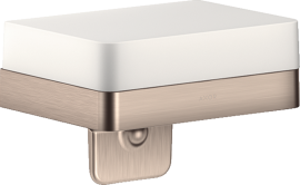 Muilo dozatorius AXOR Universal Softsquare su lentynėle, šlifuoto nikelio spalva (Brushed Nickel)