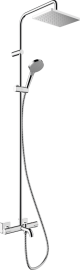 Termostatinė vonios/dušo sistema HANSGROHE Vernis Shape 230, 1 srovės, spalva - chromo (chrome)