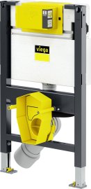 WC rėmas Viega Prevista Dry pakabinamam unitazui, 820x500, universali mygtuko vieta