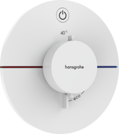 Dekoratyvinė dalis potinkiniam termostatiniam dušo maišytuvui HANSGROHE ShowerSelect Comfort S, 1 funkcijos, spalva - balta matinė