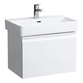 Spintelė praustuvui Laufen PRO S 550x370x390 mm, 2 stalčiai (išorinis ir vidinis), tinka praustuvui 818959, spalva - balta