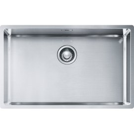 Nerūdijančio plieno plautuvė Franke BOX BXX210/110-68 su ekscentriniu integruotu ventiliu, paspaudžiamu mygtuku