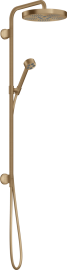 Dušo sistema AXOR One, potinkiniam montavimui, su 280 1jet lietaus dušo galva, šlifuotos bronzos spalvos (Brushed Bronze) 