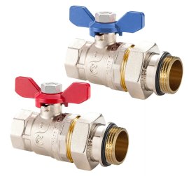 Ventilis trumpa rankena su jungtimi 1 1/4" CALIDO