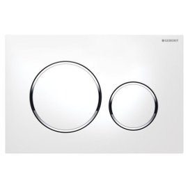 Vandens nuleidimo mygtukas Geberit Sigma20, Round baltas/chromas