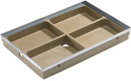 Vonelė ACO Vario 2.0 su cinkuoto plieno briauna 600x400 mm