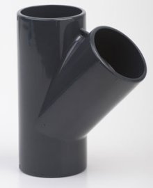 Klijuojamas PVC-U trišakis 45° dn110