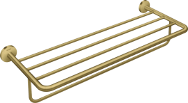 Lentyna rankšluosčiams su pakaba AXOR Universal Circular, šlifuoto žalvario spalva (Brushed Brass)