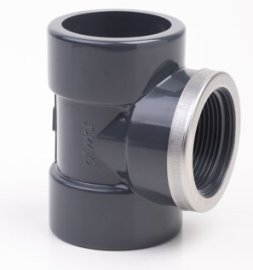 Trišakis PVC-U su sriegiu 90° dn110x4“