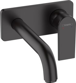 Praustuvo maišytuvas HANSGROHE Vernis Shape 207, iš sienos, be dugno vožtuvo, spalva - juoda matinė