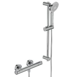 IDEAL STANDARD termostatinis Ceratherm T50 maišytuvas su dušo komplektu Idealrain Evo Round