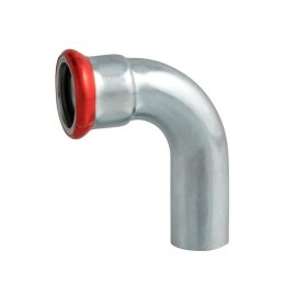 Alkūnė 90° M profilio vidus/išorė presuojamo plieno 76,1x76,1