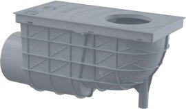 Lietaus surinkimo trapas Alcadrain AGV3S, 300x155/110, horizontalus, pilkas