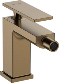 Bidė maišytuvas HANSGROHE Tecturis E su dugno vožtuvu, spalva - šlifuotos bronzos (brushed bronze)