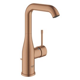 Praustuvo maišytuvas GROHE Essence New L dydis, su dugno vožtuvu, matinio rausvo aukso (Brushed Warm Sunset)