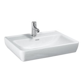 Praustuvas LAUFEN PRO 550x480x115 mm, su 1 anga maišytuvui viduryje, spalva - balta LCC (LAUFEN Clean Coat)