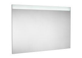 Veidrodis Roca PRISMA COMFORT 1200x35x800 mm, su LED šviestuvu viršuje ir fonine šviesa apačioje, su apsauga nuo rasojimo