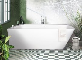 Vonia Quadro 1600x750 akmens masės, D kampas     