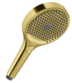 Rankinė dušo galva AXOR ShowerSolutions 130 3jet, šlifuoto aukso spalvos (Brushed Gold Optic)