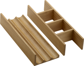 Stalčiaus skirtukų rinkinys Hansgrohe IntraStoris, 340 mm stalčiams, 580x475 mm, natūralaus ąžuolo spalvos