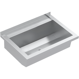 Praustuvas PL10T Planox 100cm satin, be skylės maišytuvui, be perpylimo