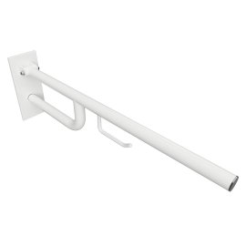Atrama atlenkiama Bemeta Help 760 mm su tvirtinimo apdaila ir wc popieriaus laikikliu.