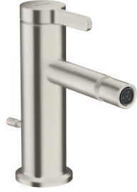 Bidė maišytuvas AXOR One su svirtiniu (pop-up) dugno vožtuvu, nerūdijančio plieno spalvos (Stainless Steel Optic)