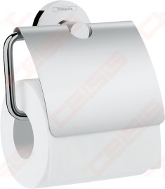 WC popieriaus laikiklis su dangteliu Hansgrohe Logis Universal, chromo spalvos
