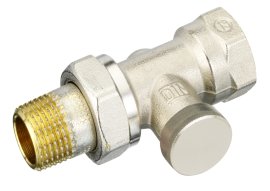 Uždarymo ventilis RLV-S, DN15, vidinis sriegis, tiesus, R 1/2, Rp 1/2, 2.2 m³/h