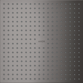 Dušo galva AXOR ShowerSolutions 300/300 2jet, įleidžiama, šlifuoto juodo chromo spalvos (Brushed Black Chrome)