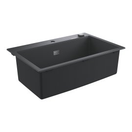 Plautuvė GROHE K700 80C 780x510 uždedama, granito juoda spalva