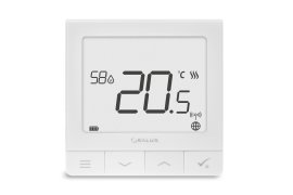 SALUS SQ610RF programuojamas belaidis virštinkinis patalpos termostatas QUANTUM, maitinamas Li-Ion baterija