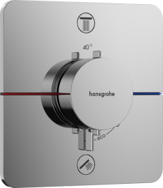 Dekoratyvinė dalis potinkiniam termostatiniam dušo maišytuvui HANSGROHE ShowerSelect Comfort Q, 2 funkcijos, spalva - chromo