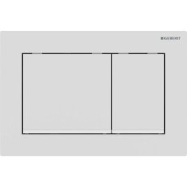 Vandens nuleidimo mygtukas Geberit Omega20 Square matinis/baltas 