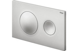 WC mygtukas Prevista Visign for Style 20, matinės chromo spalvos plastikas